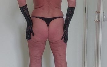 Martina in a Black String