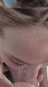Blowjob and Pussy Fuck by the Swimming Pool with Horny Teen