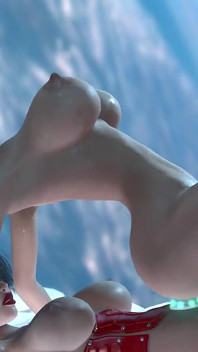 हॉट sci-fi android futa dickgirl अंतरिक्ष स्टेशन पर सेक्सी कामुक सुनहरे बालों वाली के साथ खेलती है