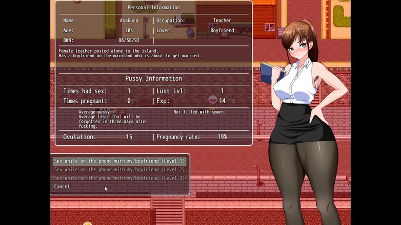 Cumming Gaming: Impregnering Island Taboo Hentai spel Ep.12 Poliskvinna naken och knullad...