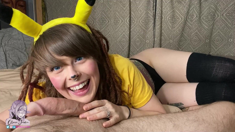 Olivia Jarden: Pikachu đút nó từ phía sau - asmr