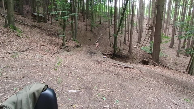 kickerscooter: Wilderness Without Inhibitions Chasing in the Middle of the Forest