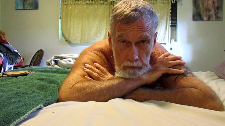 Mr hairy gardener: Spanking Myself for a Fan