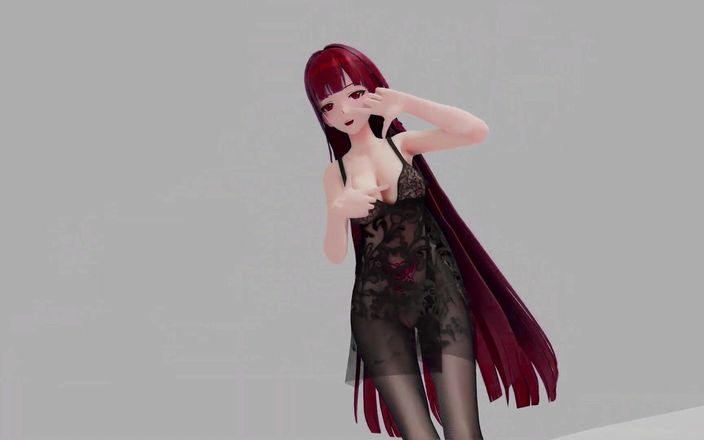 Smixix: Honkai Impact Raiden Mei я такой горячий стрип-шоу хентай MMD, 3D рыжий цвет волос, монтаж Smixix