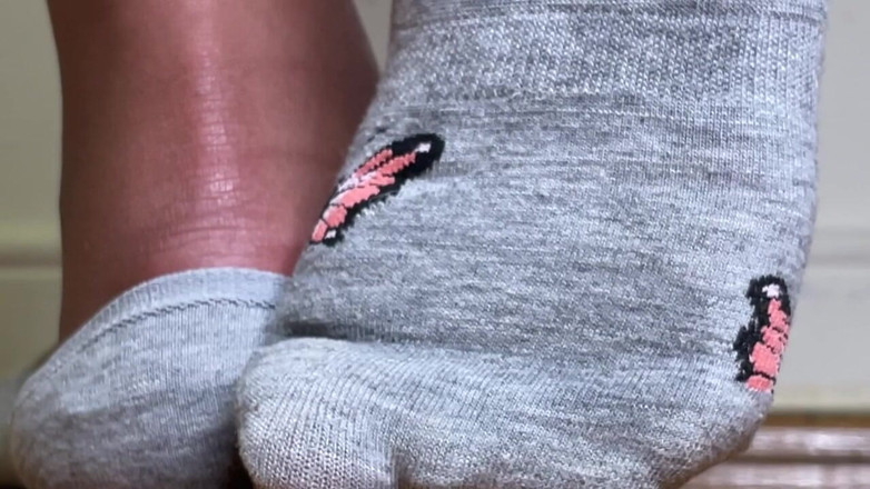 Pink Foxx: Grey Socks Slowly Stripped