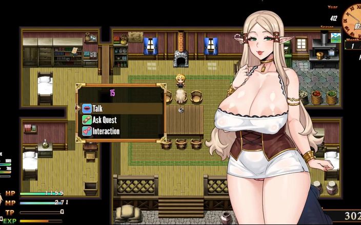 Cumming Gaming: 펨보이 헨타이 게임 Ep.7 엘프 밀프의 작은 고블린 자지를 따먹어!