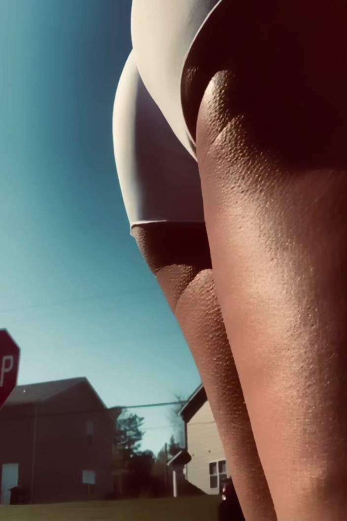 CindieLove: Public Sissy Walk on Busy Streets in Slutty Booty Shorts