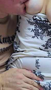 Intimate Play with Puffy Boobs and Nipple Sucking