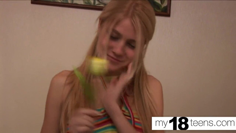 My 18 Teens: MY18TEENS - Young girl jerk off tight pussy and real orgasm