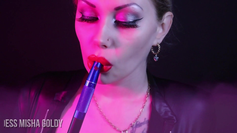 Goddess Misha Goldy: Deepening your lips addiction and reprogramming you into the powerless...