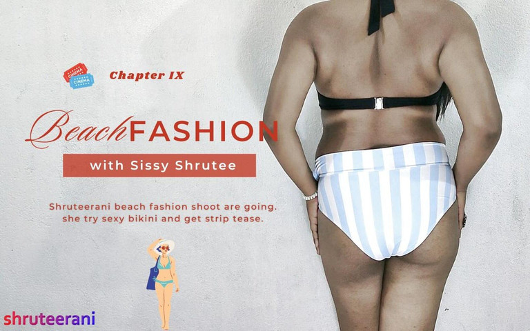Beach Fashion Chapter 9 - Solo Indian Trans in Bikini (Shruteerani)