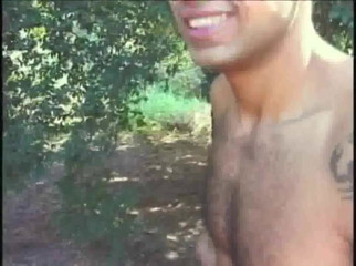 Black fuckers with big cock: Fucked by ebony boy in exhib forest