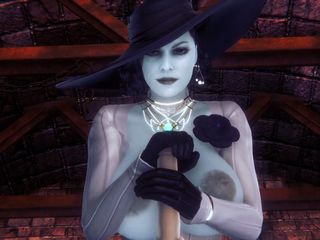 Wraith ward: Lady Dimitrescu kouření: Rezidentní Evil Village Hentai Prody