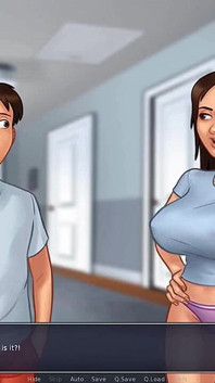 Summertime saga: stepson filled his stepmom's pussy with cum ep 189
