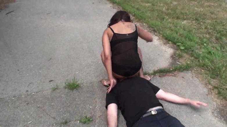 Femdom Austria: She uses his face as a place to sit on