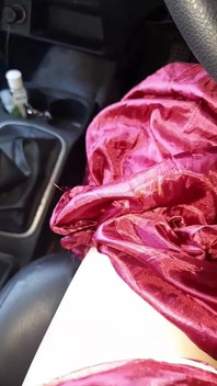 Masturbation Cum Wearing Satin Red Mukenah