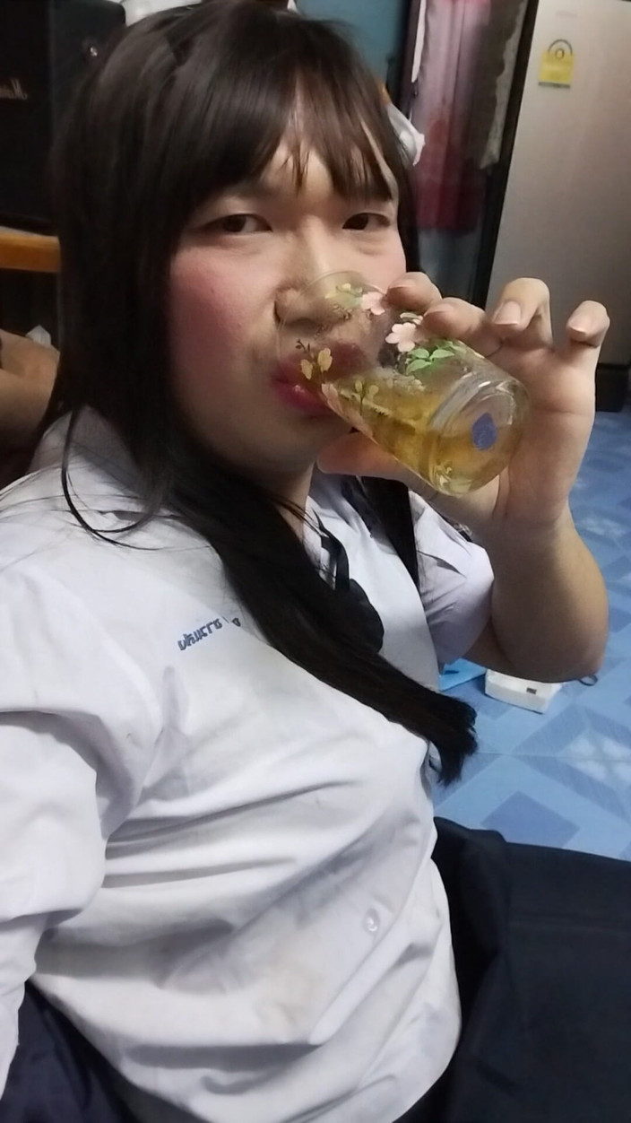 Fampfy Nana: 学生レディボーイと彼女の男