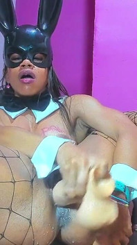 Bunny Chenpay daha büyük dildo çok saf seksi