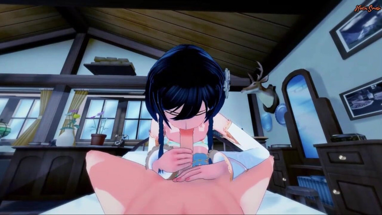 Hentai Smash: Venti трахнули и наполнили сливками в его сисси задницу - Эффект Genshin, фембой Хентай