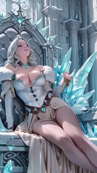 Gümüş saçlı buz kraliçesi! Donmuş kalede diz çöken soğuk zırh birçok sır saklıyor.