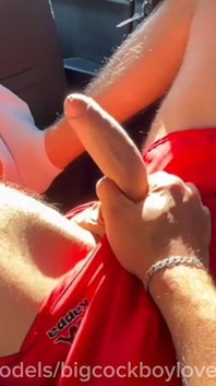 A Passerby Stepdaddy Sucked My Big Cock and Fucked Me Rough in a Taxi, a Public Femboy Cruise!