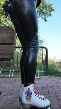 Latex Roller Skating Model Fucked by a Random Stranger