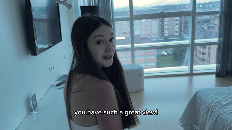 Sugary Kitty: Sharing Bed with Unknown Girl in Hotel Room - Suddenly Fuck...