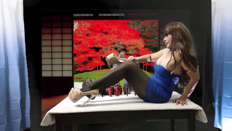 Asian Pussy Vision: Yüksek topuklu ayakkabılarımı seviyorum! Ve onlara tapacaksınız!