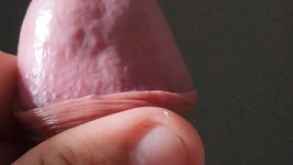 Amazing Close-up of the Penis Crown and Feet in the Background