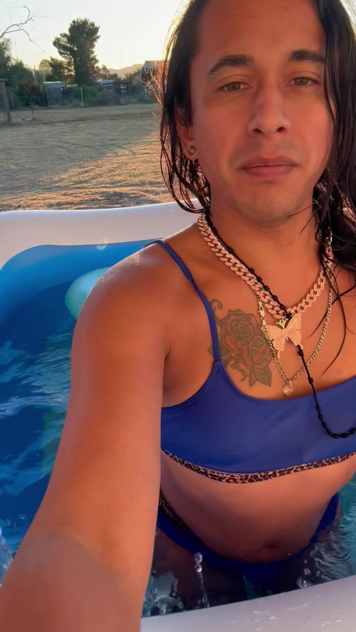 TSJade95: Naked Pool Time