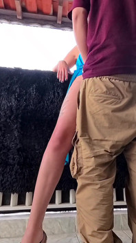 A Post-party Encounter Ends with a Creampie on the Balcony
