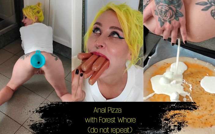 Forest whore: Anal pizza med skogshora