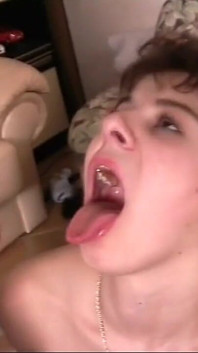 Double Penetration with Condom and Cumshot in Mouth for Two Horny MILFs