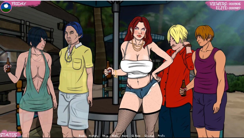 XXX Games Bunk: Lust town - gameplay - rollenspiel - Amanda arbeitet in der bar und...