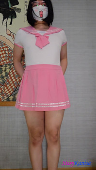Sis.s kanisa의 피팅룸: 핑크 세일러 Onesie