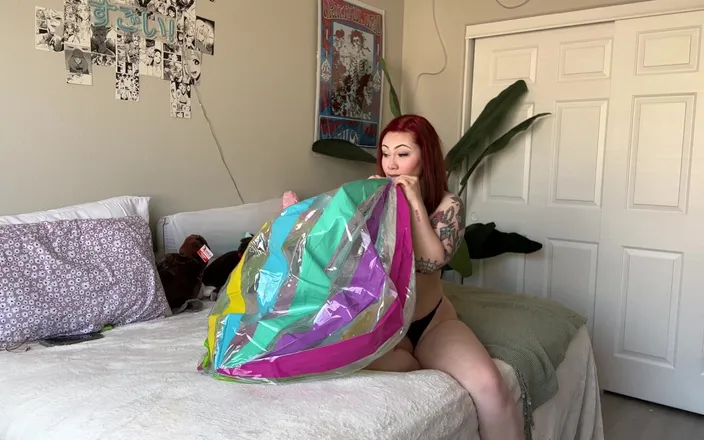 Lenna Lux: Blowing My Big Beach Ball