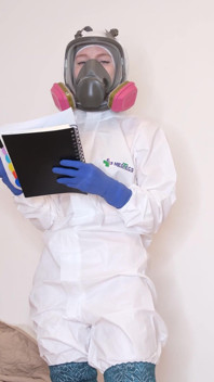 Masturbación hazmat en la casa