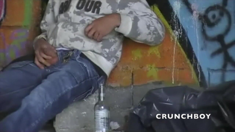 Crunch Boy: หนุ่มหล่อตรงเย็ดทวิงค์โชว์ตัวข้างนอก