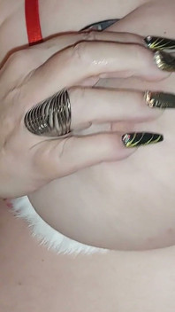 Curvă matură de Crăciun cu degetele care pulsează pizda Ahegao Explozie