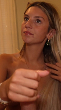18 Year Old College Slut Gets Her Face Covered in Cum!!