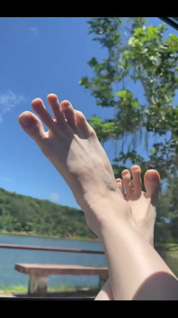 For My Feet Lovers Would You Put Some Oil on and Massage Them for Me?