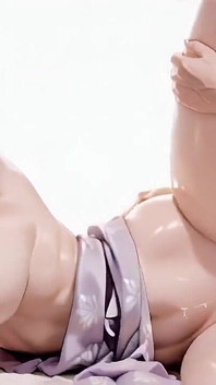 Blonde Goddess in the Japanese Corridor, Lazy Gazes, Hand on Hips, Sunlight Drenching Her Skin.