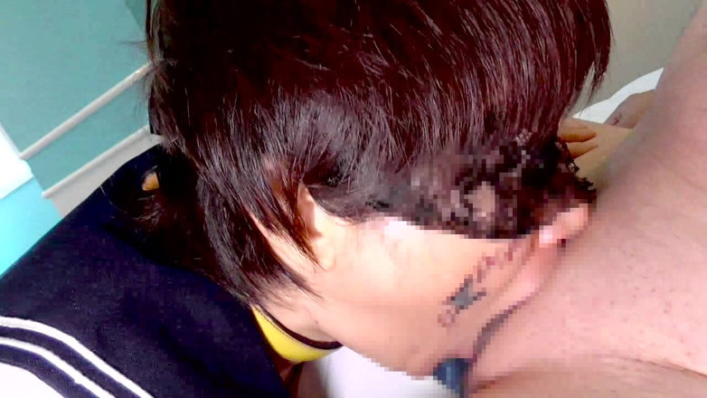 hiro_mayu_couple_jp: No.43 Sailor Uniform Cosplay &amp; Lewd Tattoo Sex