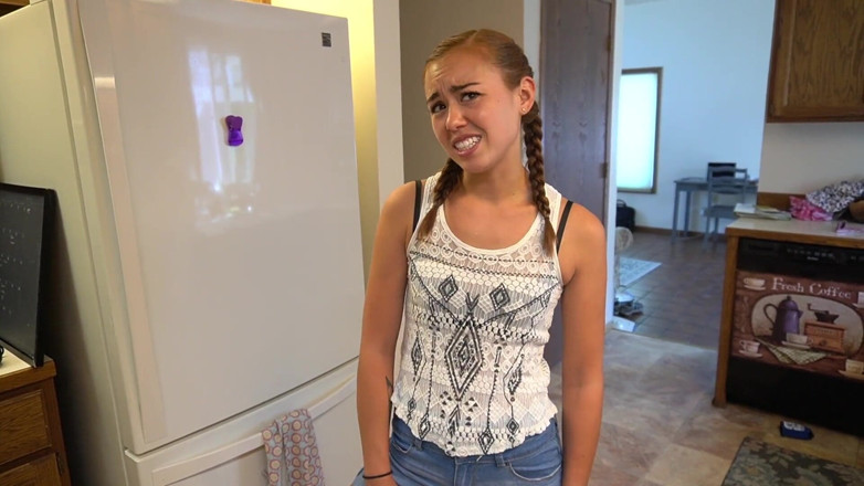 Brandi Braids: Naughty Stepdaughter Bribes Stepdad for Sex Lesson