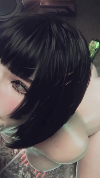 Eve Stellar Blade Full Nude Sloppy Blowjob with Moans - 3D Animation