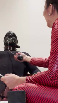 Cbt Edging Play with Inflatable Gag