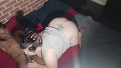 Sloppylynn: 早上好，把大黑的蜂蜜放进她的喉咙里