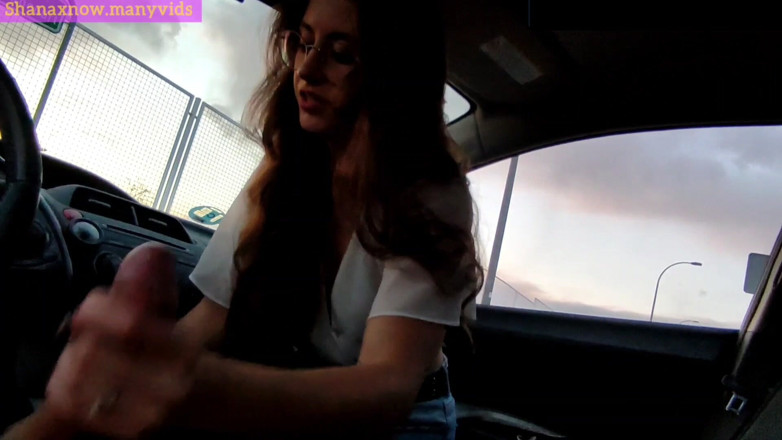 Shanaxnow: Public Car Blowjob Cum in Mouth Swallow Teen
