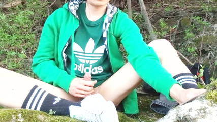 Jon Arteen: Jon Arteen. Twink's Jerk off Outdoor in Nature Ends in...