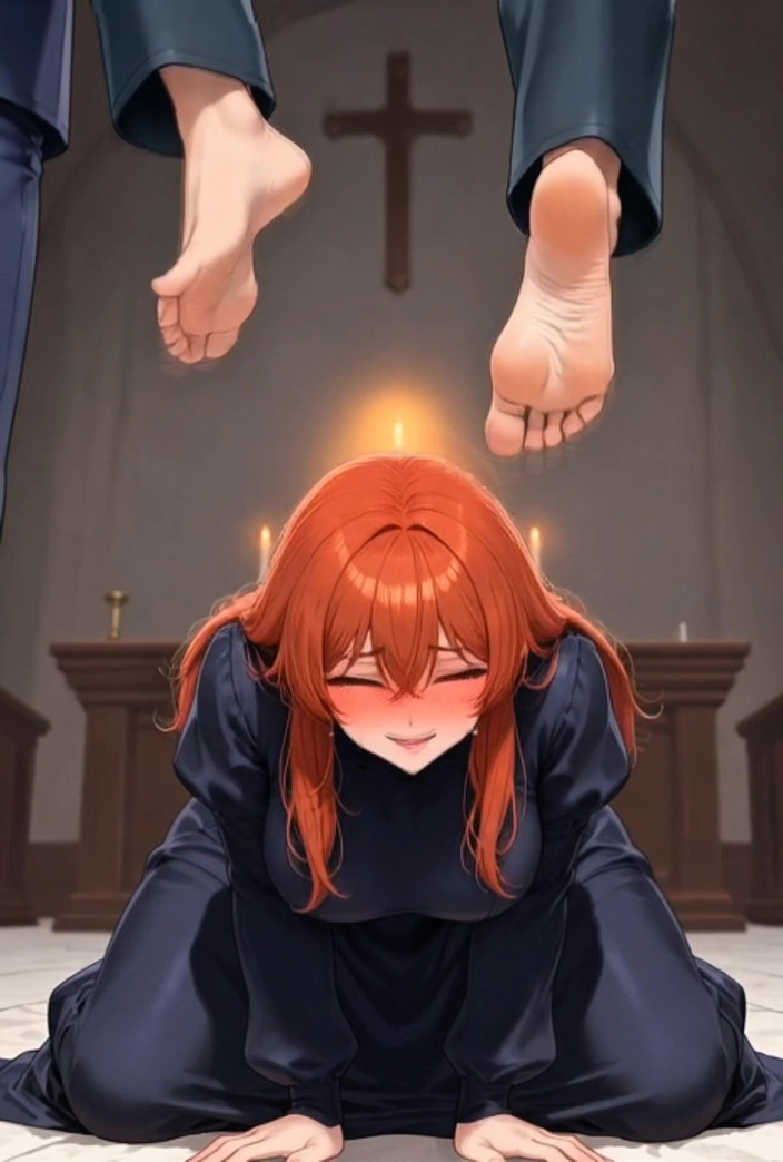 Stories&Anime: "Spessa rossa christian miLF degradata ai piedi del pastore - Chiesa...